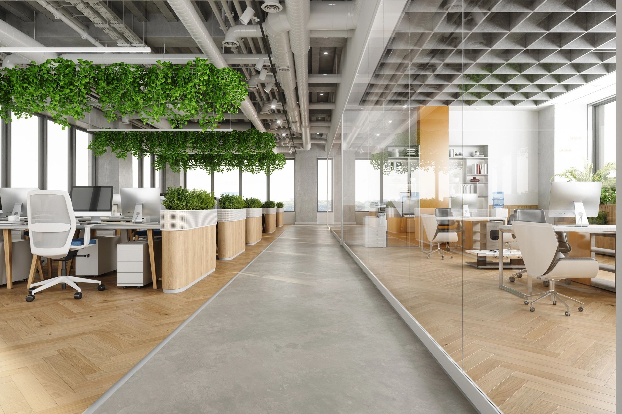 modern real estate office coastal land